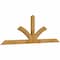 Ekena Millwork Richland Rough Sawn Timber Gable Bracket, Western Red Cedar, 84"W x 28"H x 2"D x 4"F, 8/12 Pitch GBW084X28X0204RIC00RWR - alternate 2